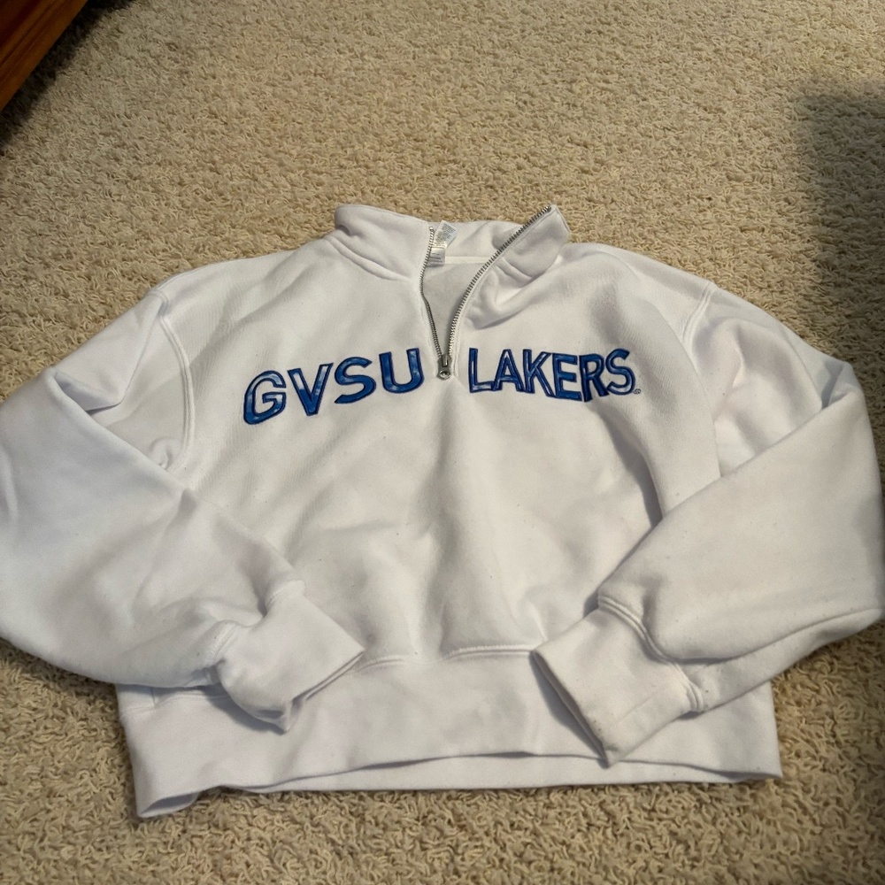 Grand Valley  cropped sweatshirt quarter zip